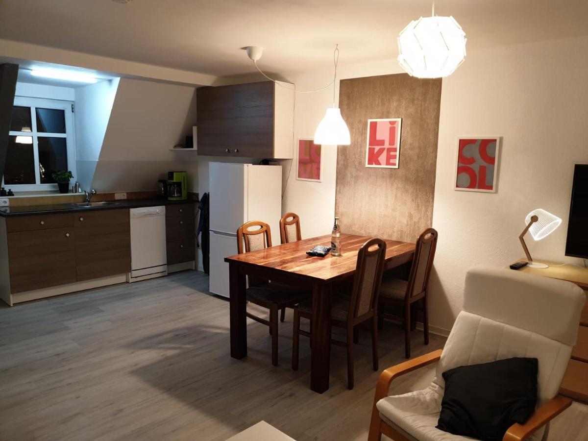Grosses Offenes Loft Oder Kleine Gemuetliche Wohnung Mit Balkon 볼미르스테트 외부 사진