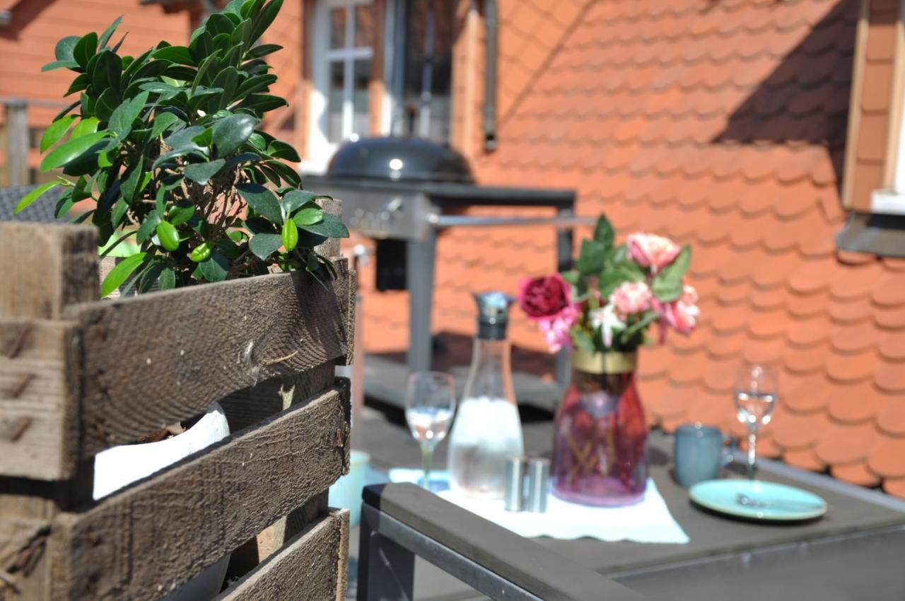 Grosses Offenes Loft Oder Kleine Gemuetliche Wohnung Mit Balkon 볼미르스테트 외부 사진